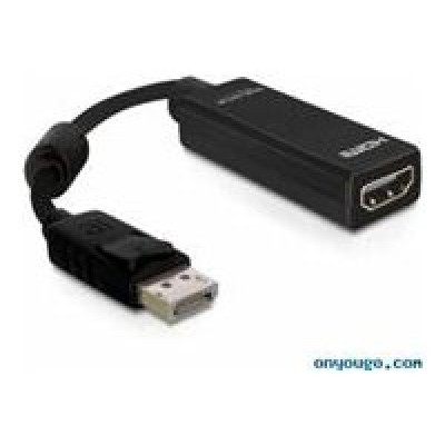 Delock Adaptador Displayport M a HDMI H Negro