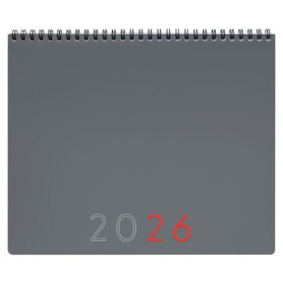 PLANIFICADOR 2026 MES VERTICAL+NOTAS 250X200MM GRIS INTERNACIONAL FINOCAM 625505026 (Espera 4 dias)