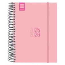 AGENDA ESCOLAR 2025-2026 ESPIR E10-155X212 1DIA PAGINA NEGRO+ FINOCAM 633126026 (Espera 4 dias)