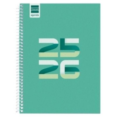AGENDA ESCOLAR 2025-2026 COOL 4º 155X212 SEMANA VISTA HORIZONTAL VERDE+ FINOCAM 645040926 (Espera 4 dias)