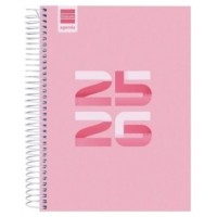 AGENDA ESCOLAR 2025-2026 COOL 4º 155X212 1DIA PAGINA ROSA+ FINOCAM 645060426 (Espera 4 dias)