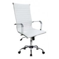 SILLA DE OFICINA EQUIP RESPALDO ALTO COLOR BLANCO