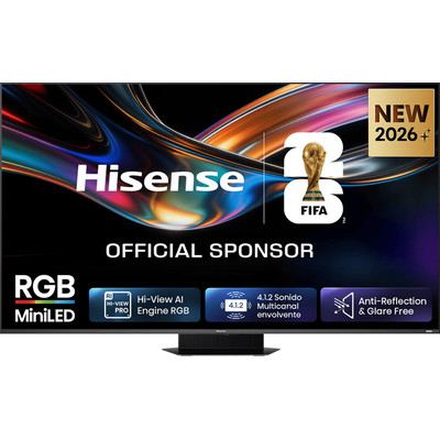 TELEVISOR 65"" RGB MINILED UHD 4K QUANTUM DOT 180Hz 65UR9S SMART TV HISENSE (Espera 4 dias)