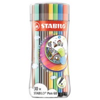 STABILO Pen 68 rotulador Medio Multicolor 30 pieza(s) (Espera 4 dias)