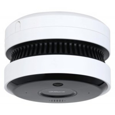 (DHI-HY-SAV849HAP-E) DAHUA CÁMARA IP 5MP CON DETECTOR DE HUMO IR AI-FIRE | INCORPORA MICRÓFONO Y ALTAVOZ | SUPERVISIÓN INTELIGENTE: DETECCIÓN DE LLAMA | COBERTURA DEL SENSOR DE HUMO DE 30~60 M2 (Espera 4 dias)