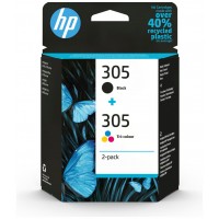 HP DeskJet 1210,1212 Pack 2 Cartucho Color y Negro Nº305