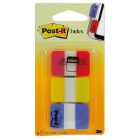 PACK 3 DISPENSADORES X 22 MARCADORES INDEX RÍGIDO 25,4X38MM COLORES SURTIDOS 686-RYB POST-IT 7000146810 (Espera 4 dias)