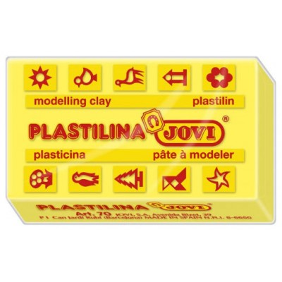 CAJA 30 PASTILLAS PLASTILINA 50 G - AMARILLO  JOVI 7002 (Espera 4 dias)