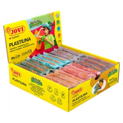 CAJA PLASTILINA 18 PASTILLAS DE 50GR GAMA NATURE COLORES SURTIDOS (3 UDS X COLOR) JOVI 70/18N (Espera 4 dias)