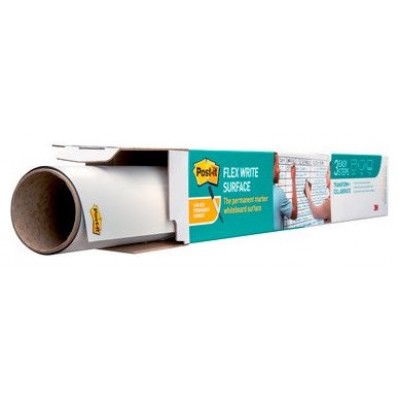 SUPERFICIE ADHESIVA DE BORRADO EN SECO 1,219X1,829M SUPER STICKY FLEX WRITE ROLLO FWS6X4 POST-IT 7100198315 (Espera 4 dias)