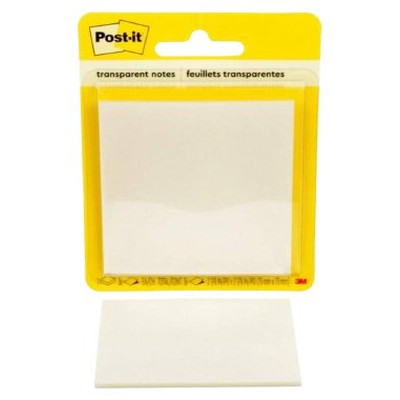 PACK 36 HOJAS DE NOTAS TRANSPARENTES 600 TRSPT 73X73MM. POST (Espera 4 dias)