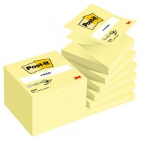 PACK 12 BLOCS 100 HOJAS Z-NOTES ADHESIVAS 76X76MM CANARY YELLOW CAJA CARTÓN R-330-CY POST-IT 7100290167 (Espera 4 dias)