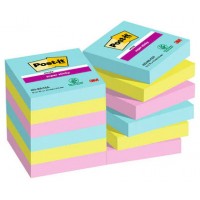 PACK 12 BLOCS 90 HOJAS NOTAS ADHESIVAS 47,6X47,6MM SUPER STICKY COLECCIÓN COSMIC CAJA CARTÓN 622-12SS-COS POST-IT 7100290180 (Espera 4 dias)