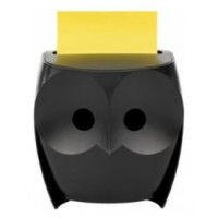 PACK DISPENSADOR Z-NOTES BÚHO NEGRO + 2 BLOCS 45 HOJAS 76X76MM POST-IT SUPER STICKY Z-NOTES OWL-330 SCOTH 7100322315 (Espera 4 dias)