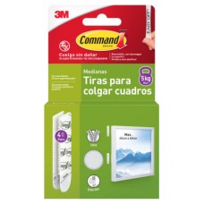 BLISTER TIRAS ADHESIVAS MEDIANAS PARA CUADROS HASTA 5KG COMMAND™ 17204WHI-4-ISP 3M 7100336967 (Espera 4 dias) BLISTER TIRAS ADHESIVAS MEDIANAS PARA CUADROS HASTA 5KG COMMAND™ 17204WHI-4-ISP 3M 7100336967 (Espera 4 dias)