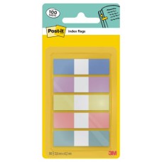 BLISTER DISPENSADOR 100 MARCADORES INDEX 23,8X43,2MM 5 COLORES PASTEL 683-5 POST-IT 7100396601 (Espera 4 dias)