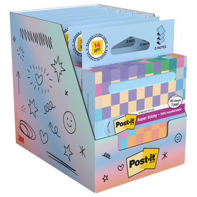 DISPENSADOR DE CARTON 90 HOJAS Z-NOTES RECICLADO SUPER STICKY 76X76 MM AZUL LAVADO R330-1RSSB POST-IT 7100399315 (Espera 4 dias) DISPENSADOR DE CARTON 90 HOJAS Z-NOTES RECICLADO SUPER STICKY 76X76 MM AZUL LAVADO R330-1RSSB POST-IT 7100399315 (Espera 4 dias)