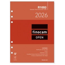 RECAMBIO ANUAL 2026 R1093 OPEN1000 155X215MM SEMANA VISTA HORIZONTAL FINOCAM 711590026 (Espera 4 dias)