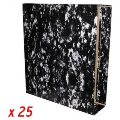 FUNDA ARCHIVADOR JASPEADO  ECOCLASSIC NEGRO FOLIO NATURAL LOMO ANCHO 295X355X86 GRAFOPLAS 7170000 (MIN25) (Espera 4 dias)