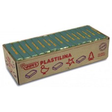 CAJA 15 PASTILLAS PLASTILINA 350 G - VERDE OSCURO JOVI 7211 (Espera 4 dias)