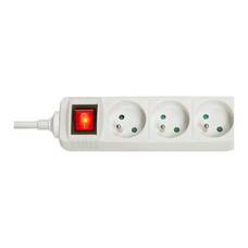 Lindy 73124 base m&uacute;ltiple 3 salidas AC Interior Blanco (Espera 4 dias)