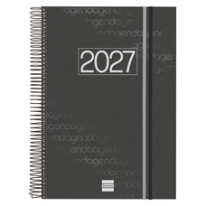AGENDA 2027 BASIC YEAR E40 210X297MM DIA PAGINA NEGRO FINOCAM 741116027 (Espera 4 dias)