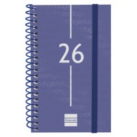 AGENDA 2026 BASIC YEAR E3 79X127MM SEMANA VISTA HORIZONTAL AZUL FINOCAM 741421026 (Espera 4 dias)