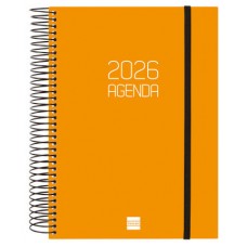 AGENDA 2026 BASIC OPAQUE E10 155X212MM DIA PAGINA NARANJA FINOCAM 742912926 (Espera 4 dias)
