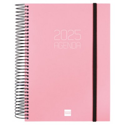 AGENDA 2025 BASIC OPAQUE E10 155X212MM DIA PAGINA ROSA FINOCAM 742914525 (Espera 4 dias)