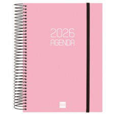 AGENDA 2026 BASIC OPAQUE E10 155X212MM DIA PAGINA ROSA FINOCAM 742914526 (Espera 4 dias)