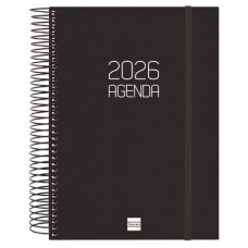 AGENDA 2026 BASIC OPAQUE E10 155X212MM DIA PAGINA NEGRO FINOCAM 742916026 (Espera 4 dias)