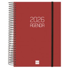 AGENDA 2026 BASIC OPAQUE E10 155X212MM DIA PAGINA BURDEOS FINOCAM 742917426 (Espera 4 dias)