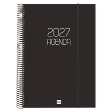 AGENDA 2027 BASIC OPAQUE E40 210X297MM DIA PAGINA NEGRO FINOCAM 742926027 (Espera 4 dias)