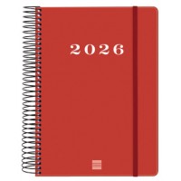 AGENDA 2026 BASIC MY E10 155X212MM DIA PAGINA ROJO FINOCAM 743523026 (Espera 4 dias)