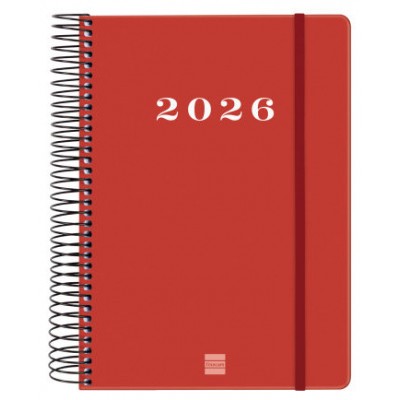 AGENDA 2026 BASIC MY E10 155X212MM DIA PAGINA ROJO FINOCAM 743523026 (Espera 4 dias)