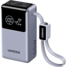 UGREEN UGREEN 10000MAH 55W 1C1A POWER BANK WITH 1*55W BUILD-IN CABLE, BLUE COLOR (55W USB-C CABLE + 55W USB-C + 33W USB-A, 10000MAH CAPACITY) (Espera 4 dias) UGREEN UGREEN 10000MAH 55W 1C1A POWER BANK WITH 1*55W BUILD-IN CABLE, BLUE COLOR (55W USB-C CABLE + 55W USB-C + 33W USB-A, 10000MAH CAPACITY) (Espera 4 dias)