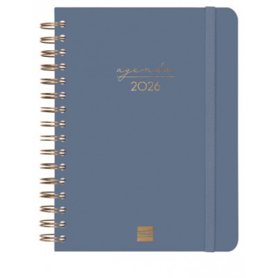 AGENDA 2026 TRENDY ALMA E10 155X212MM DIA PAGINA AZUL FINOCAM 762040426 (Espera 4 dias)