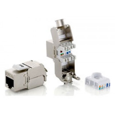 KIT 8 UDS CONECTOR HEMBRA RJ45 SFTP CAT6A KEYSTONE