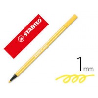 ROTULADOR PREMIUM CON PUNTA DE FIBRA BISELADA PEN 68 MAX COLOR AMARILLO STABILO 768/44 (MIN10) (Espera 4 dias)