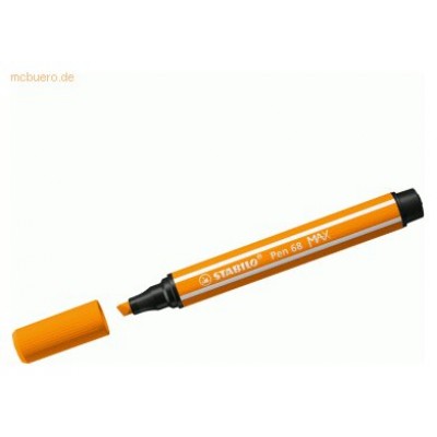 ROTULADOR PREMIUM CON PUNTA DE FIBRA BISELADA PEN 68 MAX COLOR NARANJA STABILO 768/54 (MIN10) (Espera 4 dias)