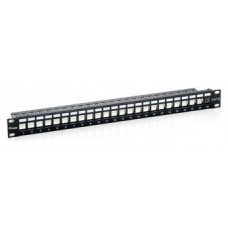 PATCH PANEL VACIO CAT.6 24 PUERTOS KEYSTONE 1U