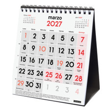 CALENDARIO 2027 SOBREMESA NEUTRO NUMEROS GRANDES XS 140X150MM FINOCAM 780120027 (Espera 4 dias)