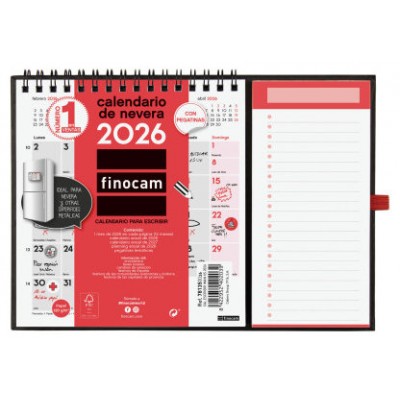 CALENDARIO 2026 NEUTRO ESCRIBIR IMAN XS 140X150MM FINOCAM 781350026 (Espera 4 dias)