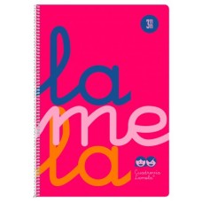 CUADERNO FOLIO PLASTIC RAYADO 3 MM 80 HOJAS 90 GRS ROSA LAMELA 7FTP003R (MIN5) (Espera 4 dias)