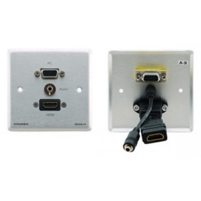 Kramer Electronics WXA-H/EU(W)-80 toma de corriente HDMI + VGA + 3.5mm Blanco (Espera 4 dias)