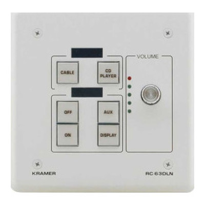 (CONSULTAR STOCK) KRAMER CONTROL & MANAGEMENT CONTROL - HW ONLY 6−BUTTON ROOM CONTR W DIG VOLUME CONTROL & LCD GROUP LABELS-MODEL (RC-63DLN(B)) (80-80237295) (Espera 4 dias) (CONSULTAR STOCK) KRAMER CONTROL & MANAGEMENT CONTROL - HW ONLY 6−BUTTON ROOM CONTR W DIG VOLUME CONTROL & LCD GROUP LABELS-MODEL (RC-63DLN(B)) (80-80237295) (Espera 4 dias)