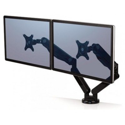 FELLOWES Soporte  para monitor doble Platinum Series  Negro (Soporta hasta 32 Pulgadas)