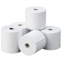 PAPEL TERMICO 80X80X12 MM 56GR - PAQUETE DE 8 ROLLOS -