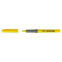 MARCADOR FLUORESCENTE HIGHLIGHTER GRIP TRAZO 1,5-3,3MM. AMARILLO BIC 811935 (MIN12) (Espera 4 dias)