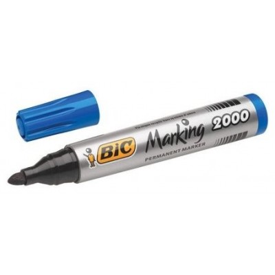 MARCADOR PERMANENTE 2000 PUNTA REDONDA TRAZO 1,7MM AZUL BIC 8209143 (MIN12) (Espera 4 dias)